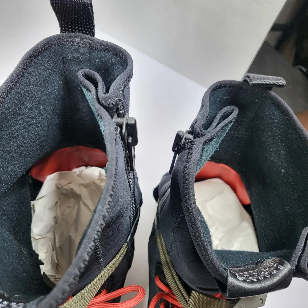 Nike Acronym Air Force 1 Downtown Hi SP Black Crimson 649941-006 Mens 9 Techwear
